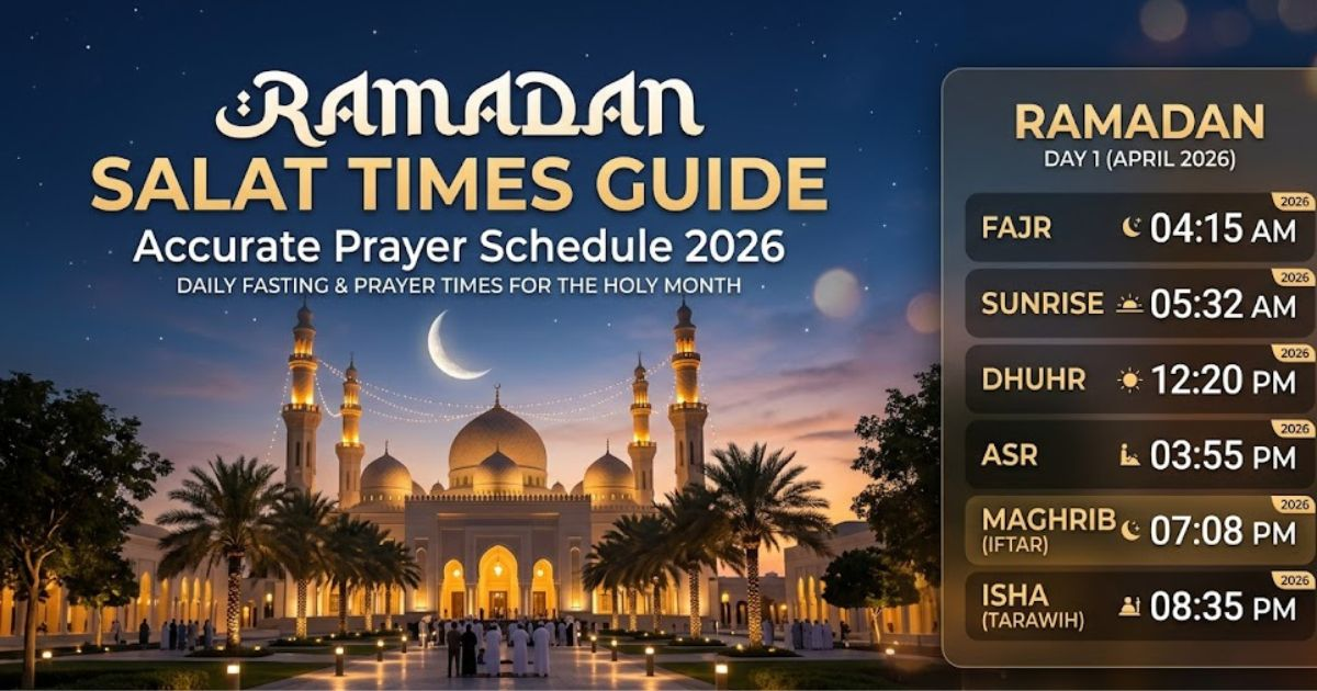 Ramadan Salat Times Guide: Accurate Prayer Schedule 2026