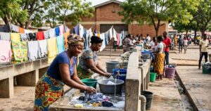 Washing in Public Spaces