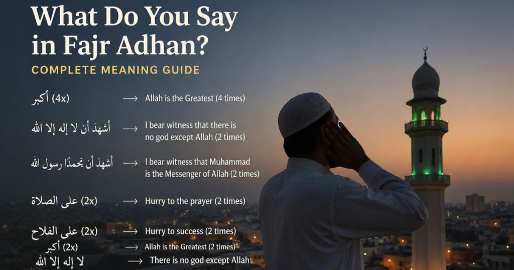 What Do You Say in Fajr Adhan Complete Meaning Guide